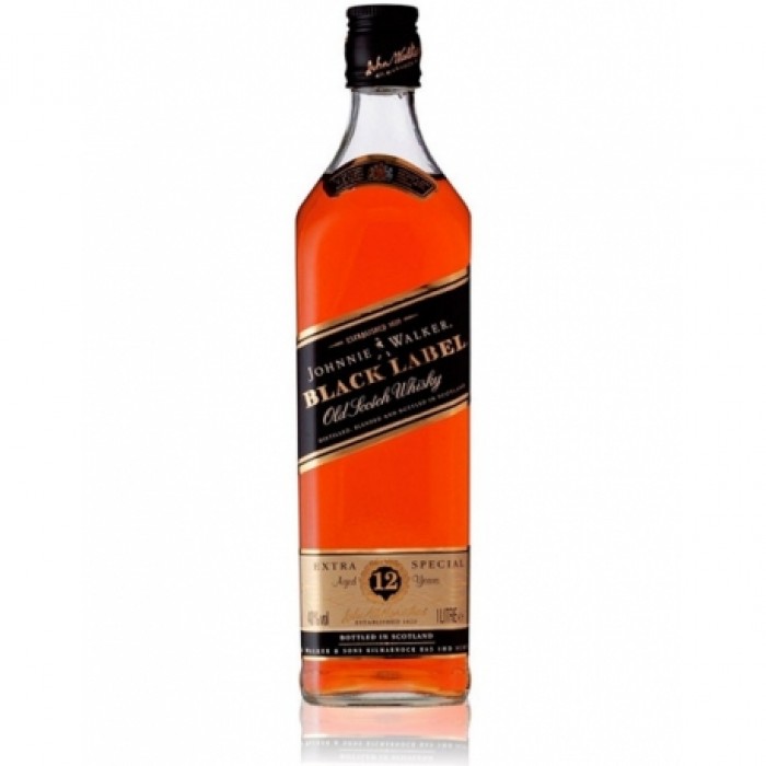 JOHNNIE WALKER BLACK LABEL 12 YEARS 70CL